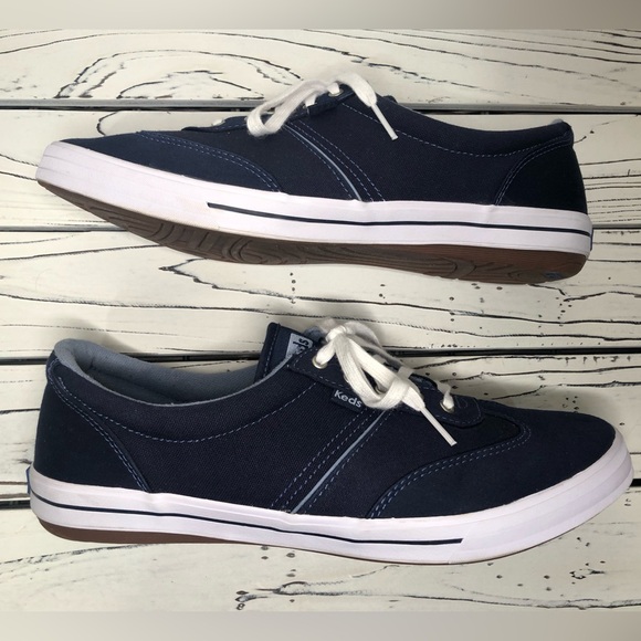 Keds Navy Ortholite Cushioned Comfort Lace Up Sneakers Size 10 - Picture 5 of 9
